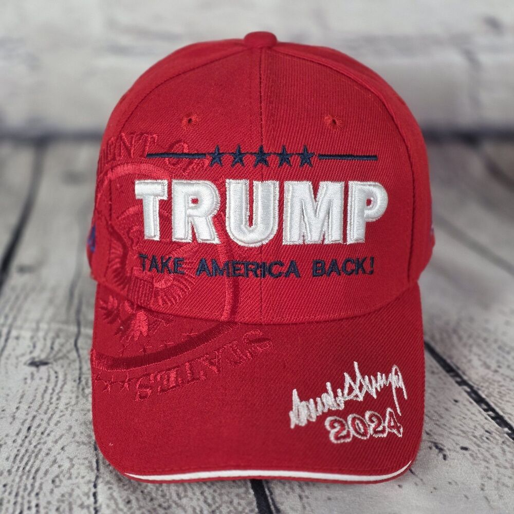 Red Trump 'Take America Back!' 2024 Signature Cap